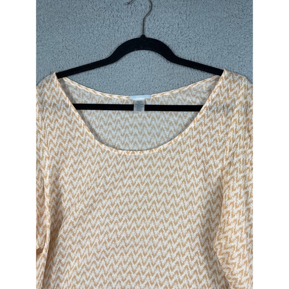 Eberjey Womens Size S/M Top Shirt Blouse Fringe Printed Swim Cover Up - Picture 4 of 10